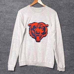 Antigua Chicago Bears NFL Crewneck Sweatshirt Mens Small Heather Oatmeal 104561